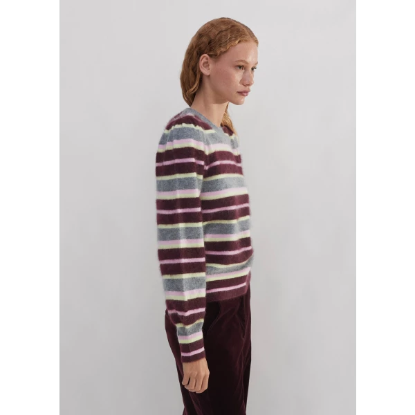 Brushed Cashmere Stripe Sweater - Image 6