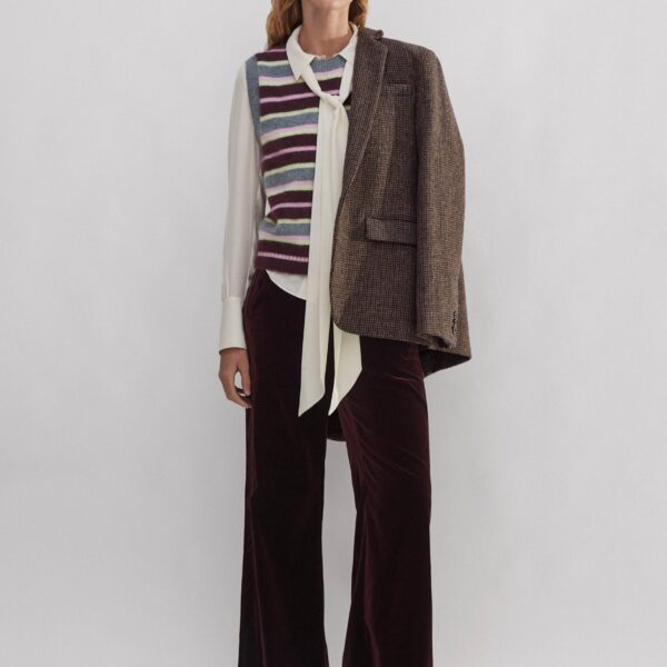 Me and Em Brushed Cashmere Stripe Sweater Vest, view 6