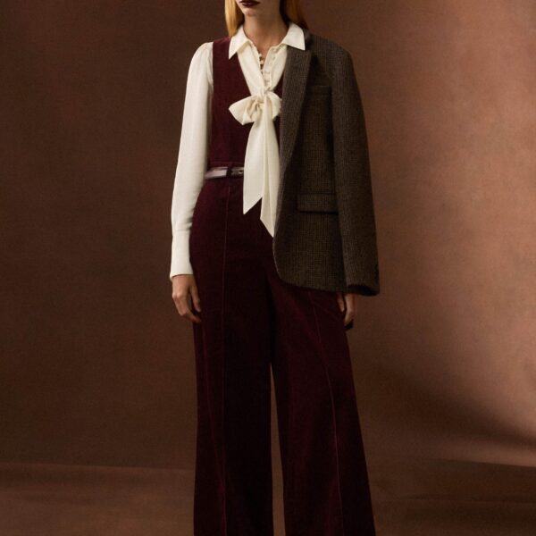 Me and Em Cord Wide-Leg Layering Jumpsuit, view 4
