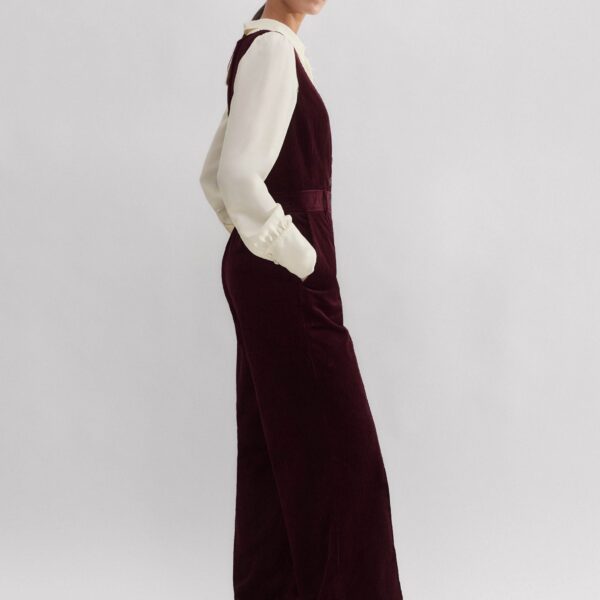 Me and Em Cord Wide-Leg Layering Jumpsuit, view 5