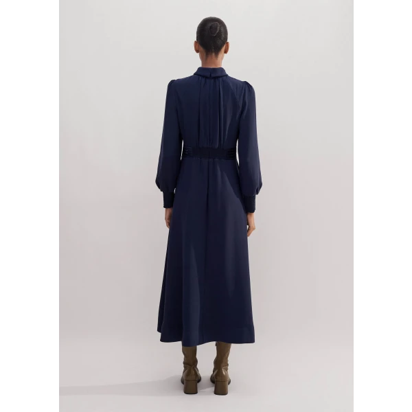 Crepe Ladder Trim Maxi Dress - Image 5