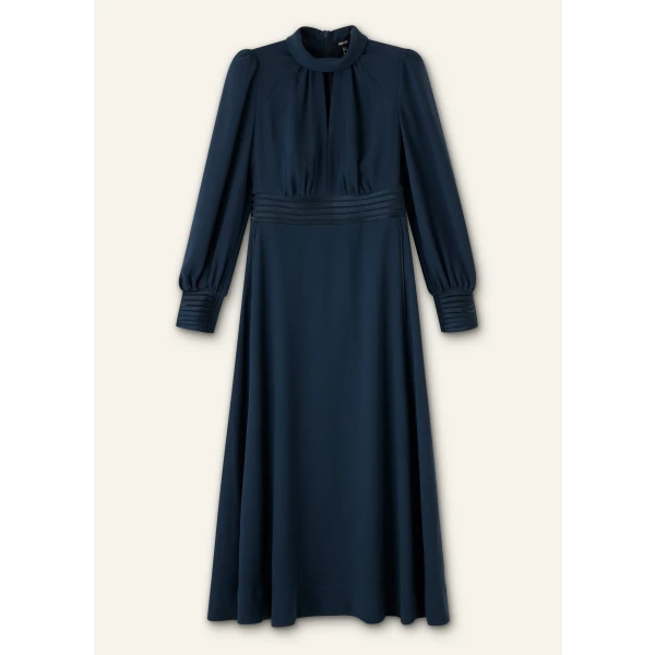 Crepe Ladder Trim Maxi Dress - Image 6