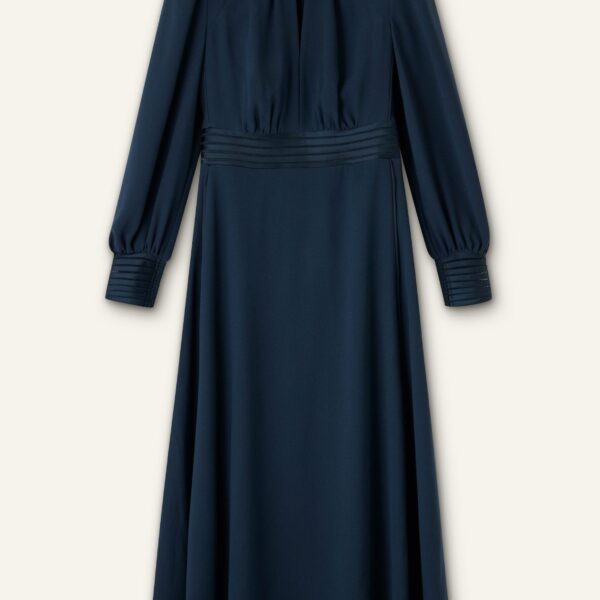 Me and Em Crepe Ladder Trim Maxi Dress, view 6