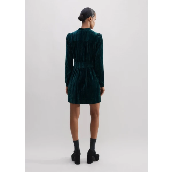 Crush Velvet Mini Dress - Image 5