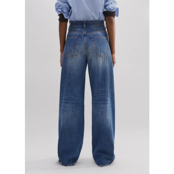 Distressed Authentic Mid-Waist Baggy Jean - Image 6