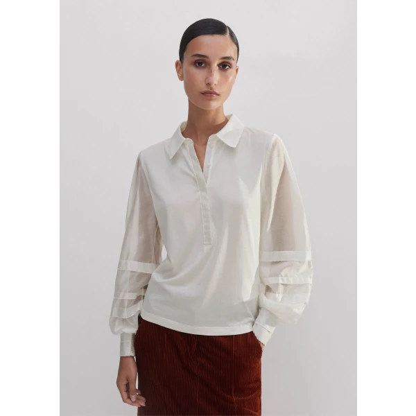 Fluid Scallop Detail Layering Shirt - Image 6