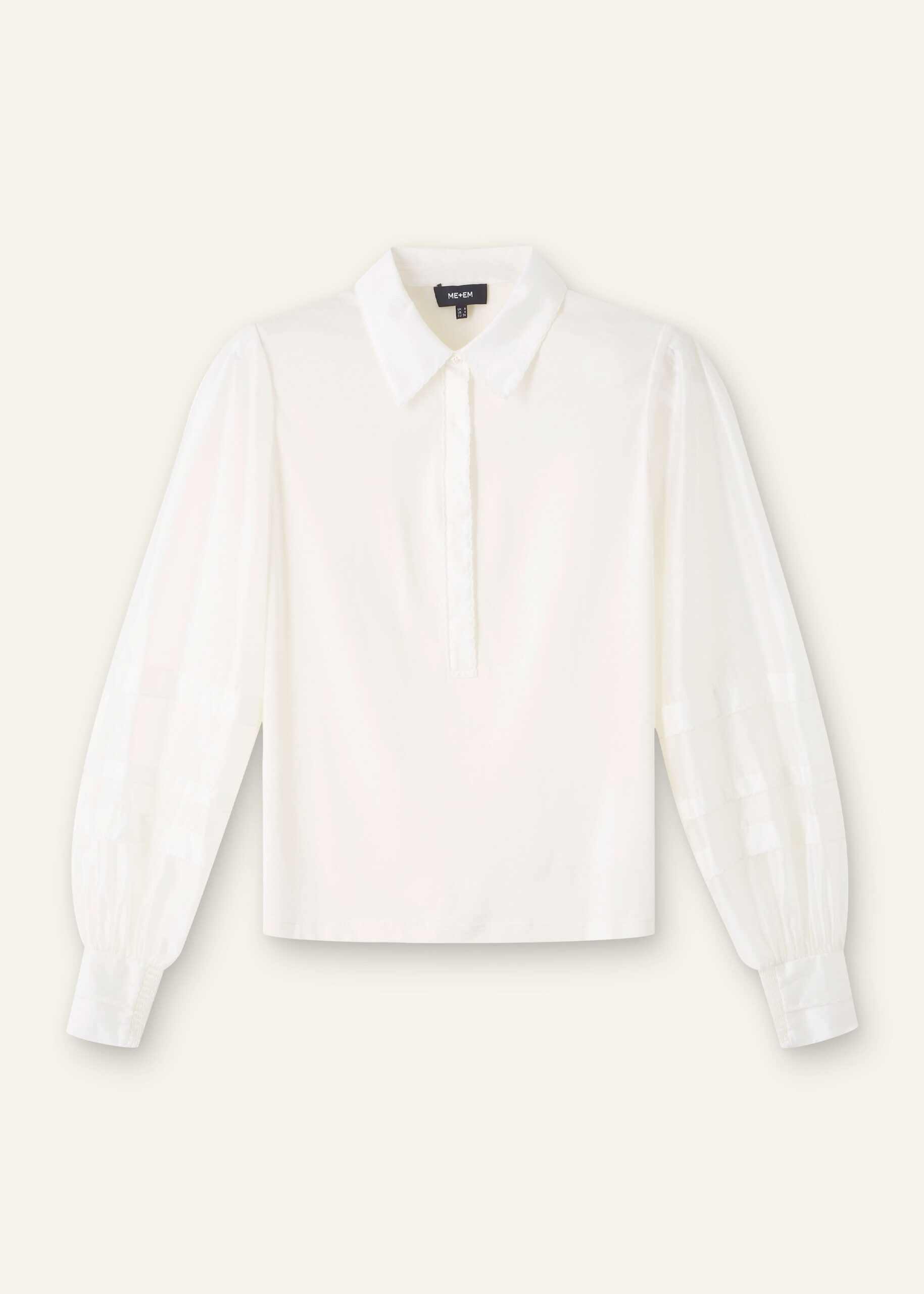 Me and Em Fluid Scallop Detail Layering Shirt Me and Em dress