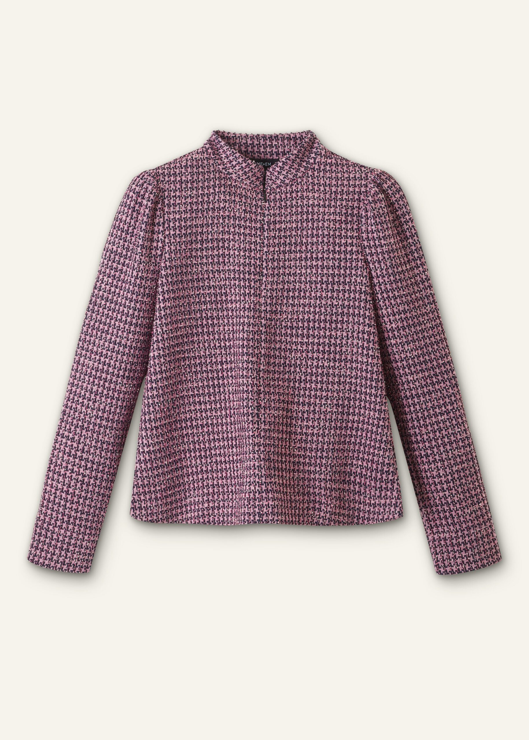 Me and Em Houndstooth Tweed High Neck Top Me and Em dress