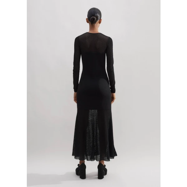 Lace Stitch Evening Maxi Dress - Image 5
