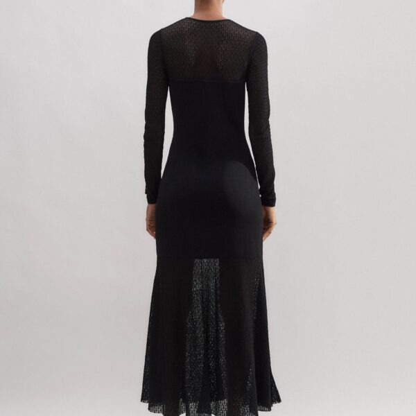 Me and Em Lace Stitch Evening Maxi Dress, view 5