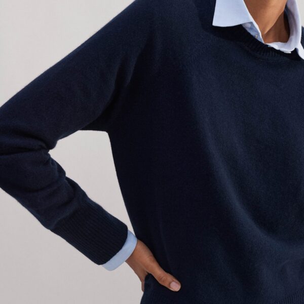 Me and Em Lightweight Cashmere Raglan Sweater, view 6