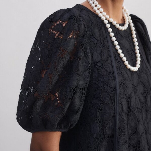Me and Em Lined Lace Mini Dress, view 3
