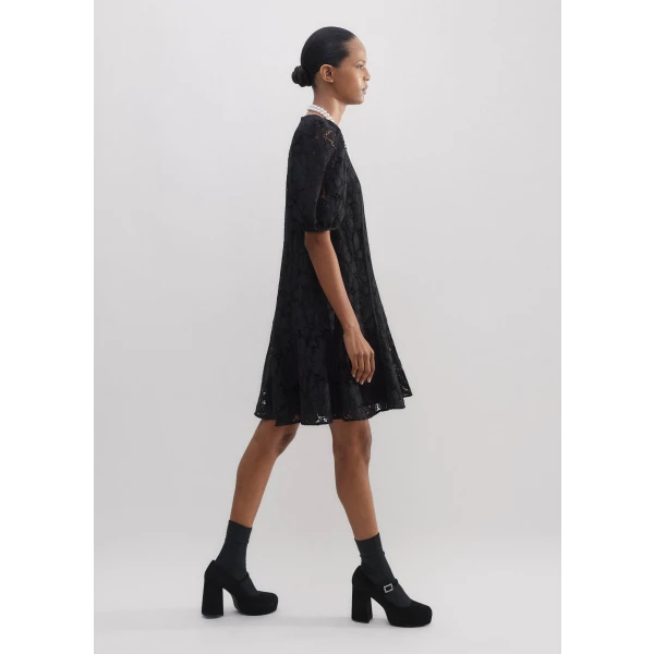Lined Lace Mini Dress - Image 6