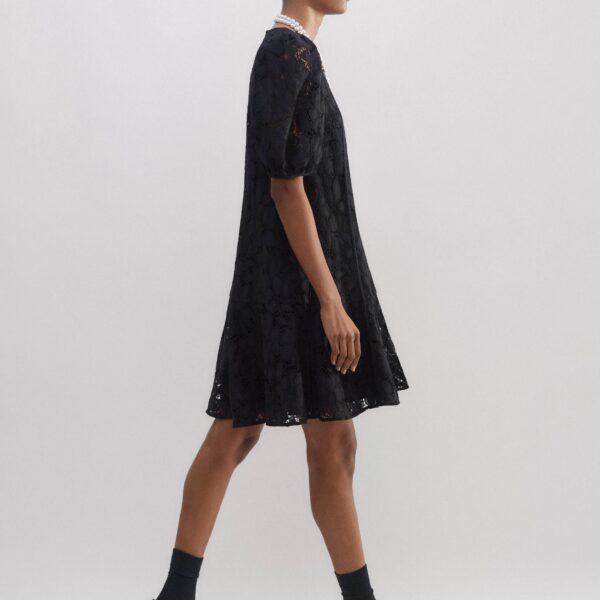 Me and Em Lined Lace Mini Dress, view 6