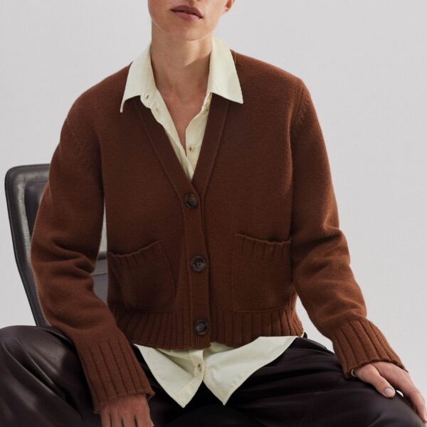 Me and Em Merino Cashmere Relaxed Cardigan, view 2