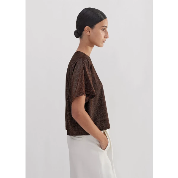 Metallic Box Crop Tee - Image 5