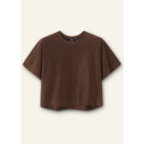 Metallic Box Crop Tee - Image 6
