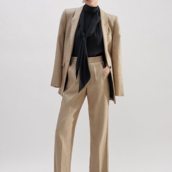 Me and Em Metallic Slim Crop Pant, view 4