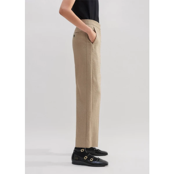 Metallic Slim Crop Pant - Image 5