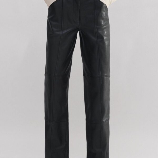 Me and Em Panelled Leather Jean, view 2
