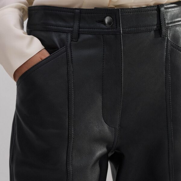 Me and Em Panelled Leather Jean, view 3