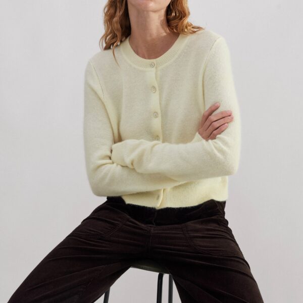 Me and Em Responsible Alpaca Crop Cardigan, view 5