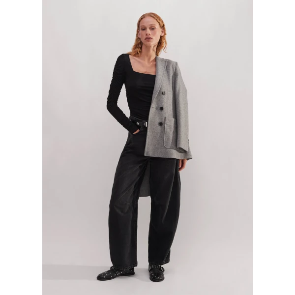 Ruched Square Neck Top - Image 5