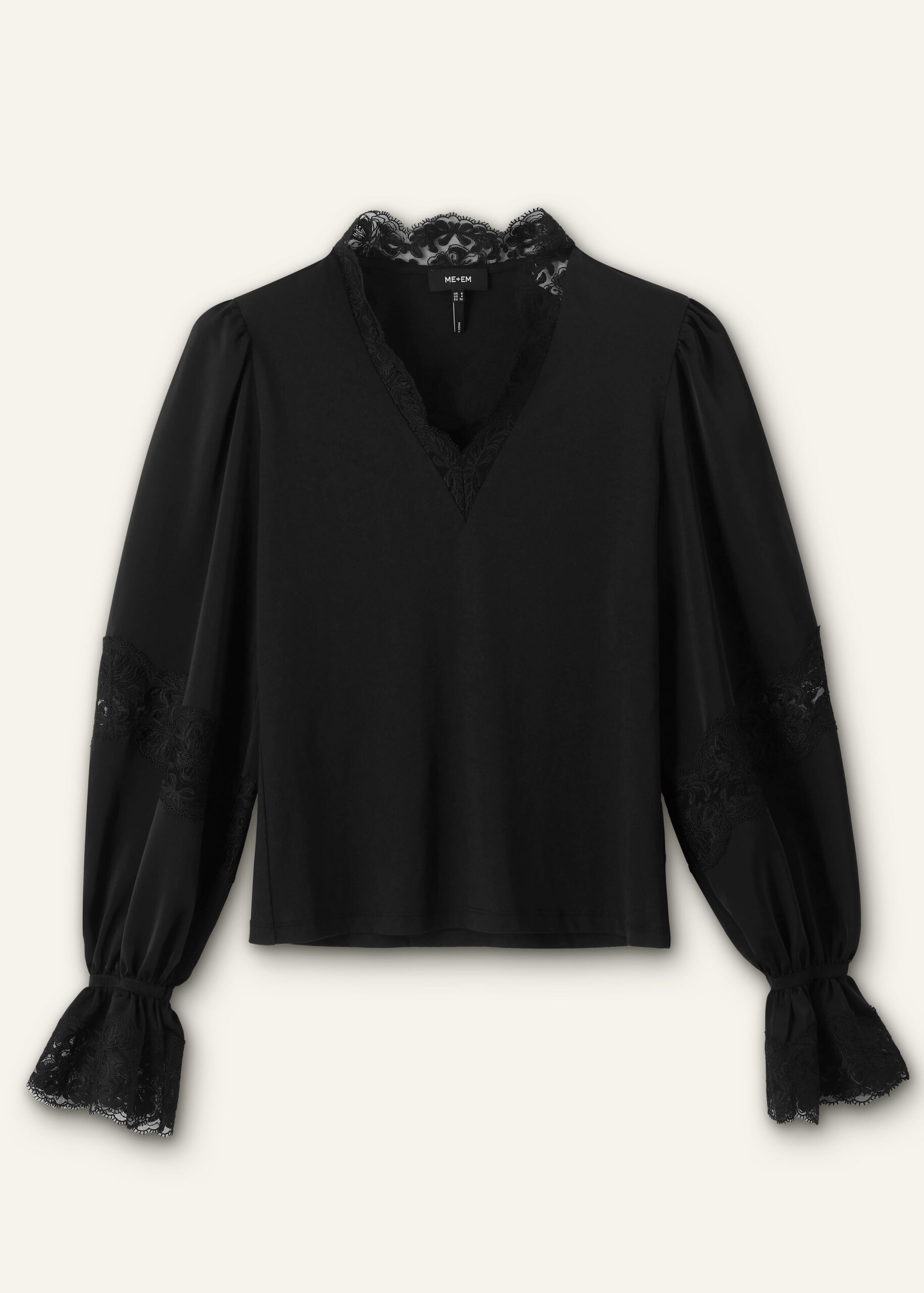Me and Em Satin Lace Layering Blouse