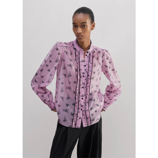 Scattered Floral Print Blouse + Cami - Image 5