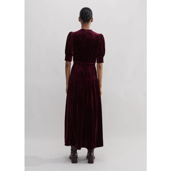 Silk-Blend Velvet Maxi Dress - Image 5