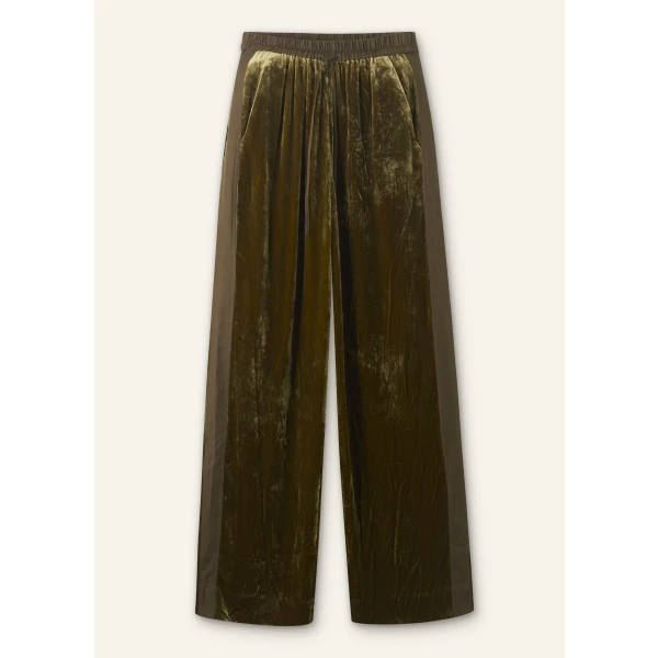 Silk-Blend Velvet Relaxed Tapered Pant - Image 6