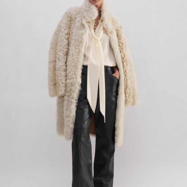 Me and Em Silk Oversized Button Blouse + Tie, view 6