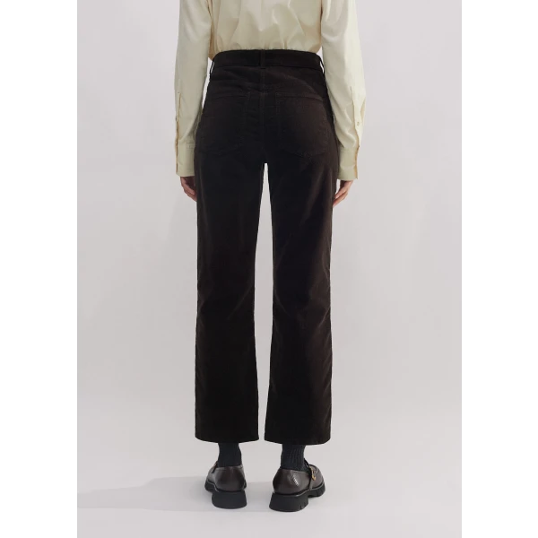 Stretch Velvet Straight Crop Jean - Image 6