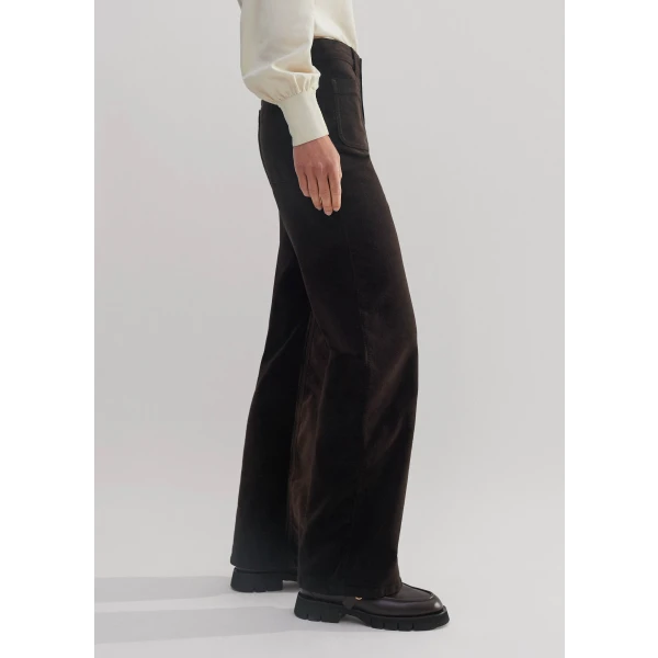 Stretch Velvet Subtle Flare Pant - Image 6