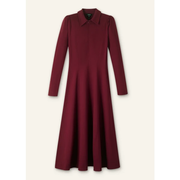 Travel Tailoring Collar Midi Dress - Image 6