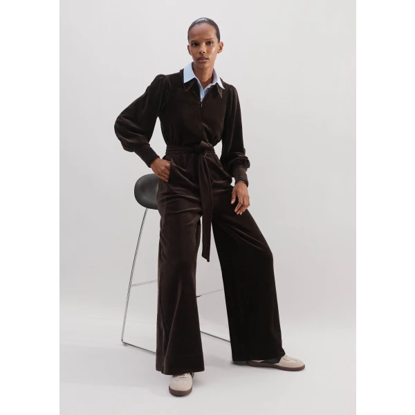Velour Jumpsuit + Belt - Image 6