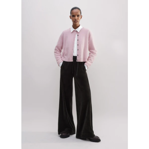 Velour Wide-Leg Track Pant - Image 5