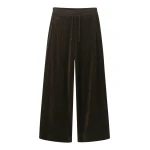 Velour Wide-Leg Track Pant