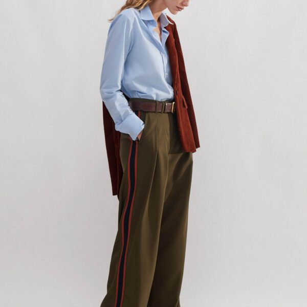 Me and Em Wool Sharp Pleat Front Wide-Leg Pant, view 3