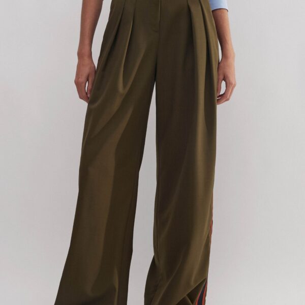 Me and Em Wool Sharp Pleat Front Wide-Leg Pant, view 5