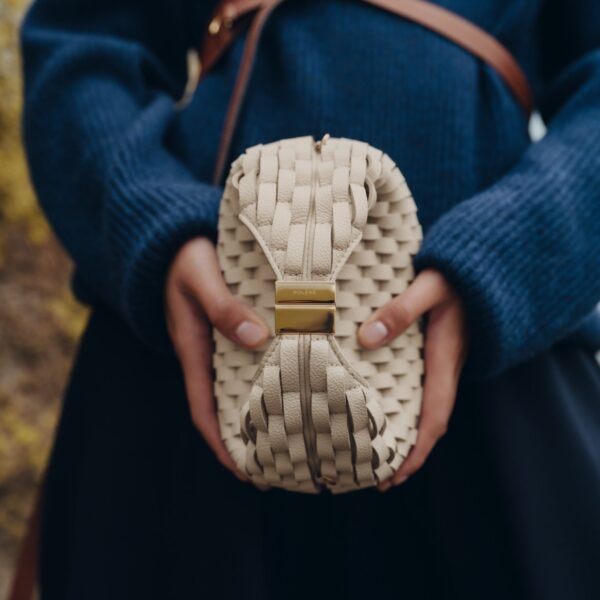Polene Béri Edition Onda Ecru Bag, view 3