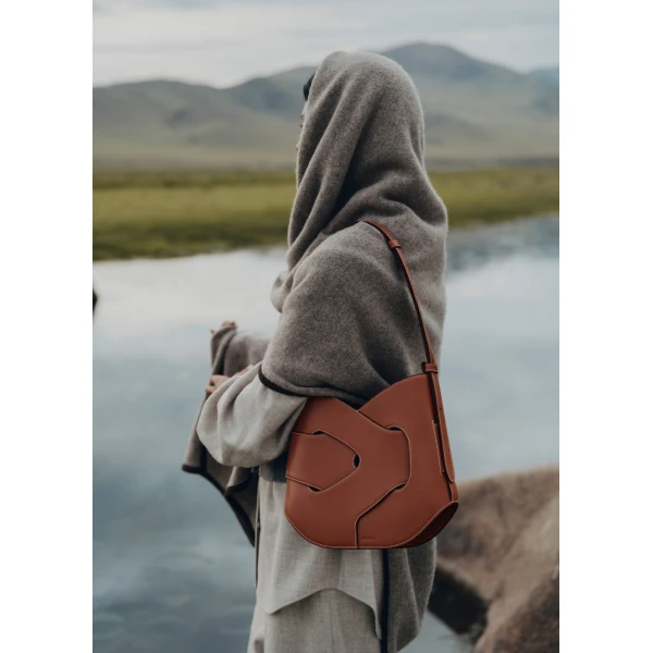 Nodde Hobo Edition Smooth Cognac Bag - Image 6