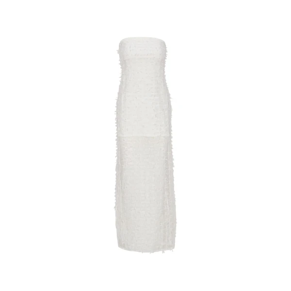 Bow Tube Dress White