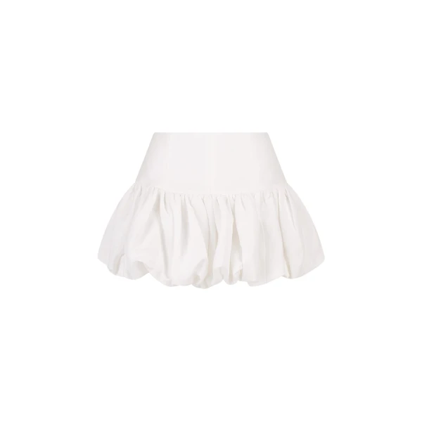 Blanc Bubble Mini Skirt - Ivory