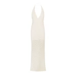 Emilio Halter Open Back Maxi Dress - Rice