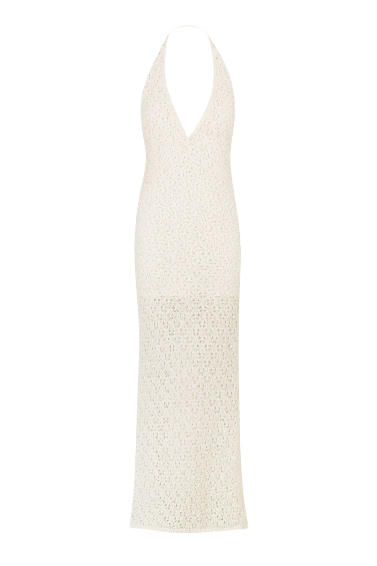 Shona-Joy-Emilio-Halter-Open-Back-Maxi-Dress-Rice65691_nobg Emilio Halter Open Back Maxi Dress - Rice - Image 1