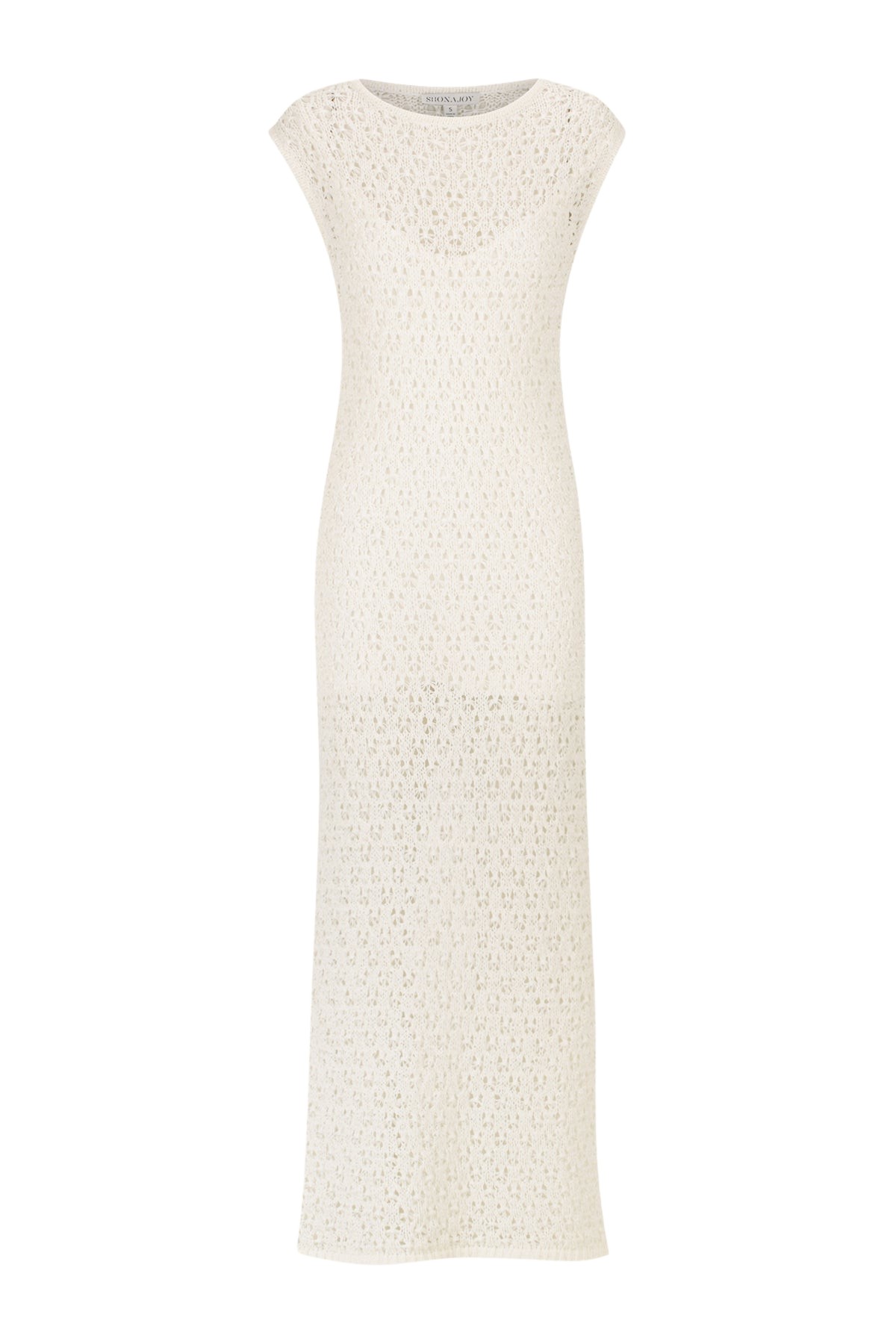 Shona Joy Emilio Round Neck Midi Dress – Rice