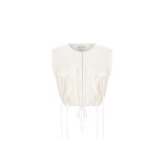 Kasbah Utility Cropped Top - Rice