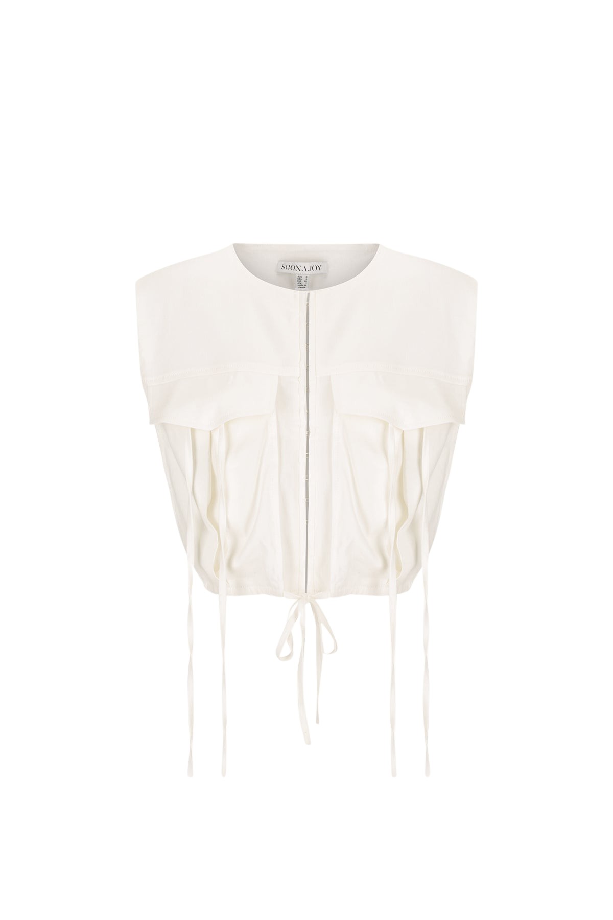Shona Joy Kasbah Utility Cropped Top – Rice