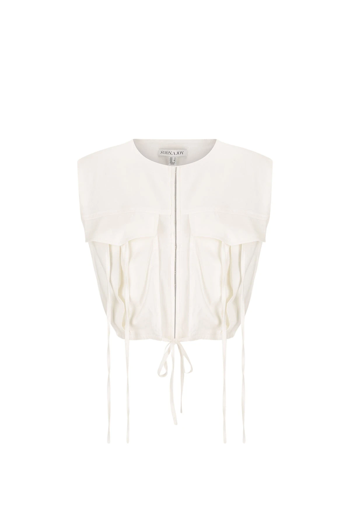 Shona-Joy-Kasbah-Utility-Cropped-Top-Rice37103_nobg Kasbah Utility Cropped Top - Rice - Image 1